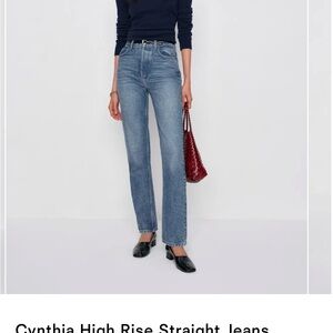 Reformation Blue Straight Leg Women's Jeans